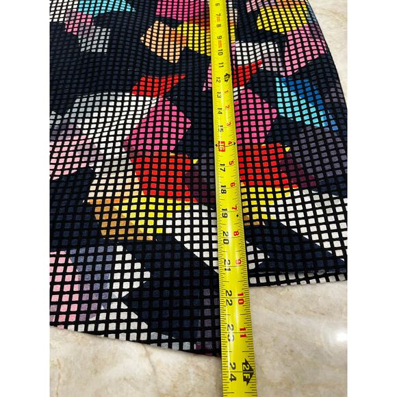 Trina Turk Geometric Pixel Print Faux Wrap Skirt | Cotton Lined | Fits Size 6 - Picture 5 of 9